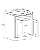 1 DOOR 2 DRAWERS CABINET - SHAKER WHITE - cntcabinet